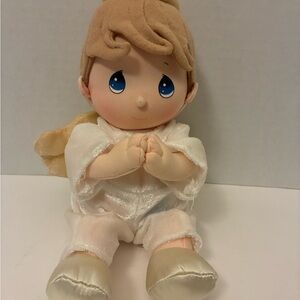 Precious Moments Baby Boy Praying Angel 9” Plush Doll NO SOUND
